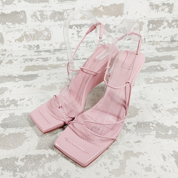 New GIA BORGHINI Giaborghini Strappy Wedge Pink Sandals A338 - Picture 2 of 13